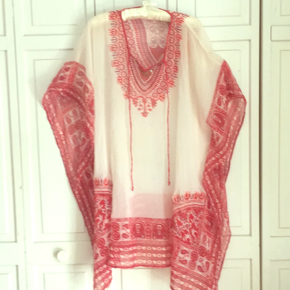 Sheer over blouse or cover up.